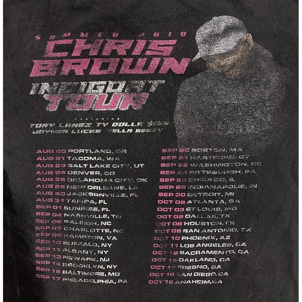 Chris Brown 2019 Indigoat Tour Shirt Adult Small Rap Hip Hop‎ Tee Concert RnB - Picture 9 of 9